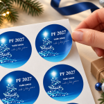 Vánoční samolepka 24 – PF 2027 – Odlepení samolepky