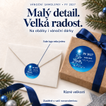 Vánoční samolepka 24 – PF 2027 – Různé velikosti