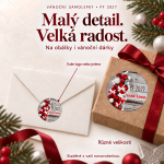 Vánoční samolepka 370 – PF 2027 – Různé velikosti
