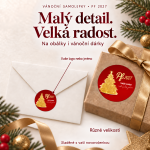 Vánoční samolepka 373 – PF 2027 – Různé velikosti