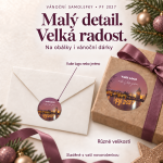Vánoční samolepka 382 – PF 2027 – Různé velikosti