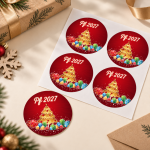 Vánoční samolepka 39 – PF 2027 – Produktový detail