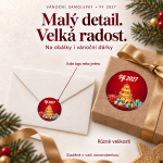 Vánoční samolepka 39 – PF 2027 – Různé velikosti