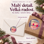 Vánoční samolepka 400 – PF 2027 – Různé velikosti