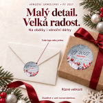 Vánoční samolepka 429 – PF 2027 – Různé velikosti