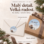 Vánoční samolepka 436 – PF 2027 – Různé velikosti