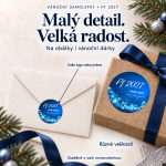 Vánoční samolepka 446 – PF 2027 – Různé velikosti
