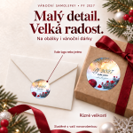 Vánoční samolepka 451 – PF 2027 – Různé velikosti