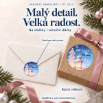 Vánoční samolepka 462 – PF 2027 – Různé velikosti