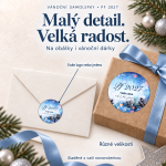 Vánoční samolepka 463 – PF 2027 – Různé velikosti
