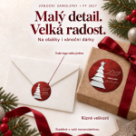 Vánoční samolepka 501 – PF 2027 – Různé velikosti
