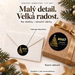 Vánoční samolepka 52 – PF 2027 – Různé velikosti