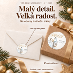 Vánoční samolepka 65 – PF 2027 – Různé velikosti