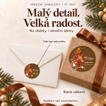 Vánoční samolepka 84 – PF 2027 – Různé velikosti